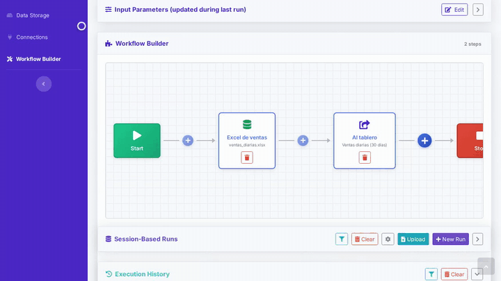 Demo: un Excel de ventas diarias se convierte en un tablero con gráfica y tabla